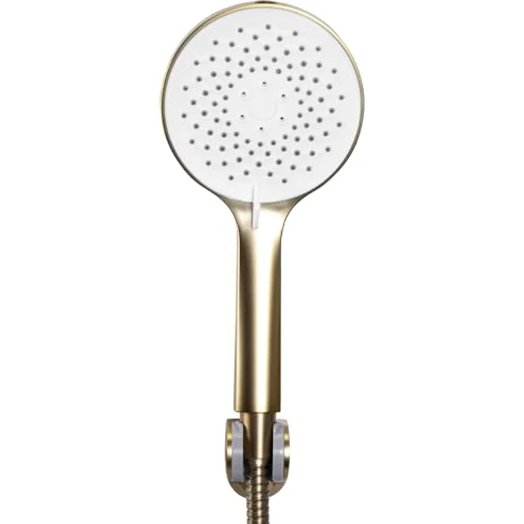 Rea Avalon Badewannenarmatur mit Handbrause, gebürstetes Gold, modernes Komplettset - 18,5X18,5X11,5CM – Bild 4