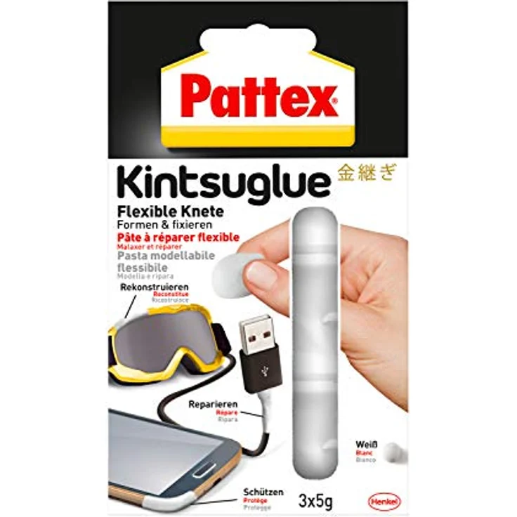 Knete Pattex Kintsuglue weiß 3x5g 48,60 pro 100 g  – Bild 2