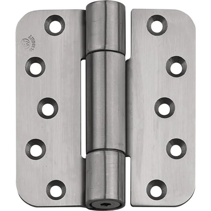 BSW Objektband System V 8600, Türband für stumpf einliegende Türen, wartungsfreie Gleitlagerung, max. Tragkraft 120 kg, Edelstahloberfläche