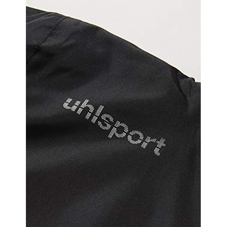 Uhlsport ESSENTIAL Herren Regenjacke, wasserabweisend, Stehkragen mit Kapuze, Schwarz-Weiß, Größe 128 – Bild 4