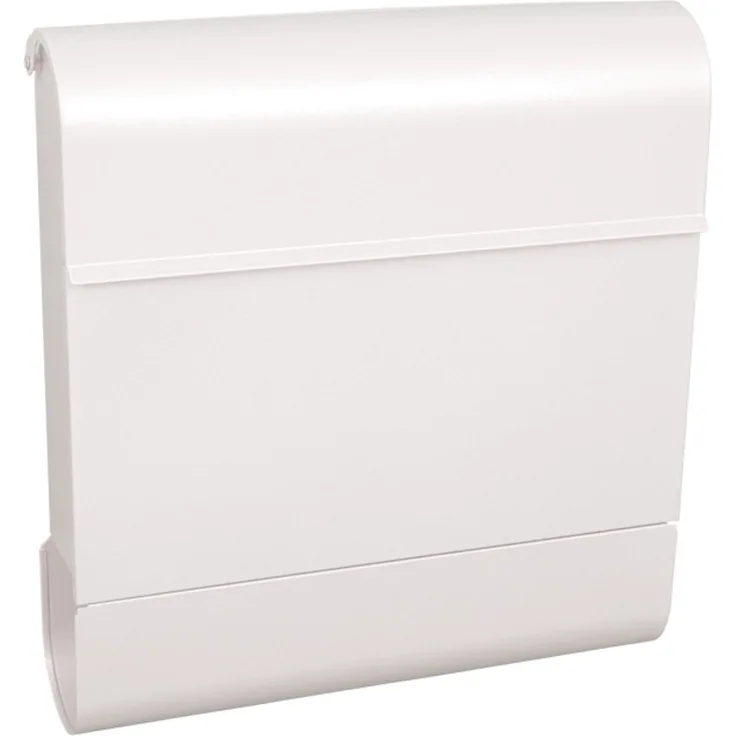 PROREGAL Wandbriefkasten Armilan mit Namensschild und Zeitungsfach, pulverbeschichtet, 41 x 37,2 x 11,8 cm, Einwurföffnung 32,5 x 3 cm, Weiß