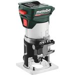 Metabo Akku-Kantenfräse FMV 18 LTX BL 8-18V, Brushless-Motor, 4800-29000 U/min, 6/8 mm Spannzange, metaBOX 145 L - für Holz und holzähnliche Werkstoffe
