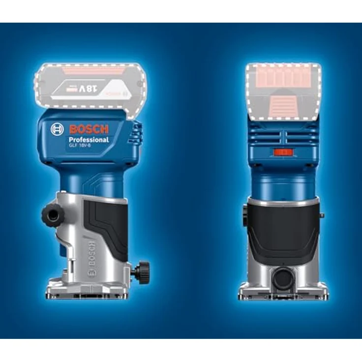 Bosch GLF 18V-8, Kantenfräse ohne Akku und Ladegerät, bürstenloser Motor, präzise Tiefeneinstellung, inklusive Rollenführung in L-Boxx 136 – Bild 6