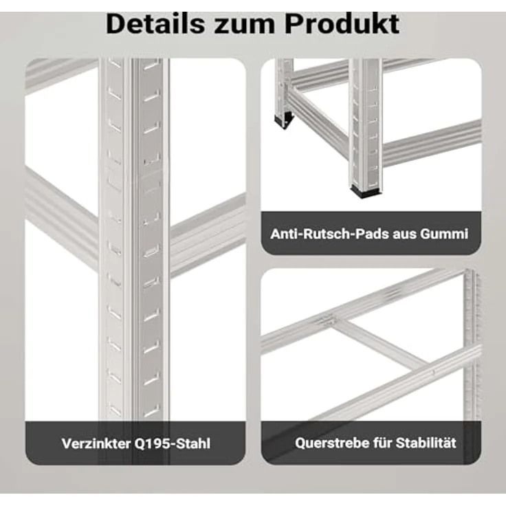 Reifenregal Reifenständer 180x120x40cm Werkstattregal Schwerlastregal Lagerregal – Bild 8