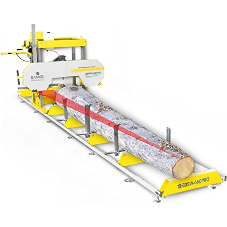 BAMATO Blockbandsäge BBSW-660PRO mit 5,9m Rollbahn und elektrischer Höhenverstellung – Bild 4