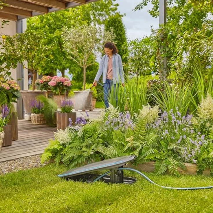 GARDENA Schlauchtrommel RollUp M, mit 20 m Schlauch - The Undercover Hose Box, Garten Schlauchbox in dezenter Ausführung – Bild 5