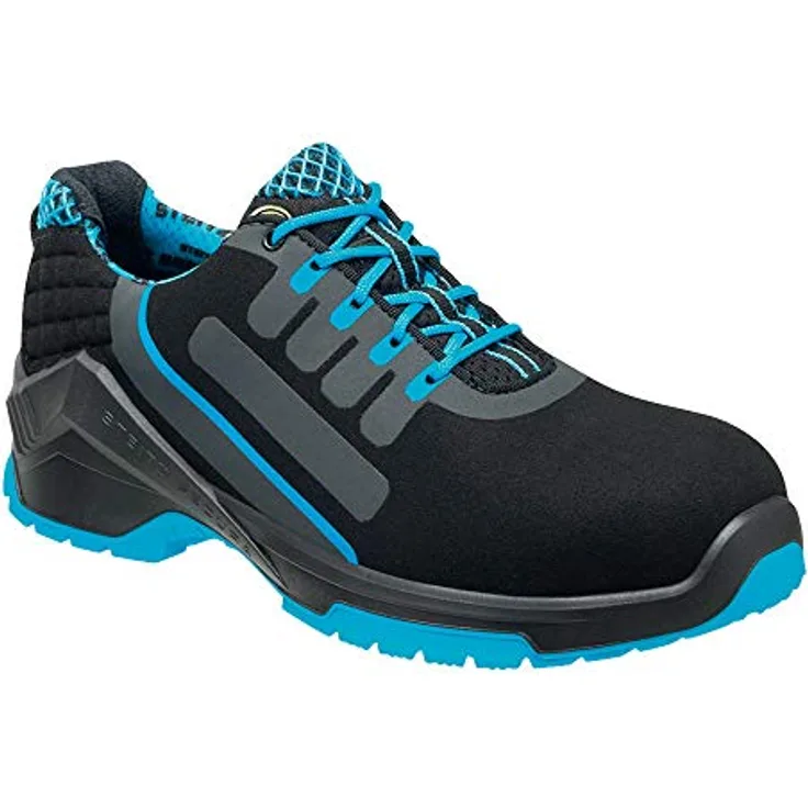 Steitz Secura C35374 ESD VD PRO 1500 S2 Halbschuh, Schwarz/Blau, NB Weite, 44 Größe