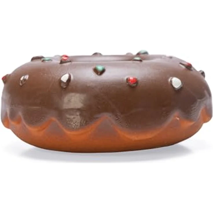 Karlie Tierquietschie Doggy Donuts Latex braun, Hundespielzeug mit Squeaker – Bild 2