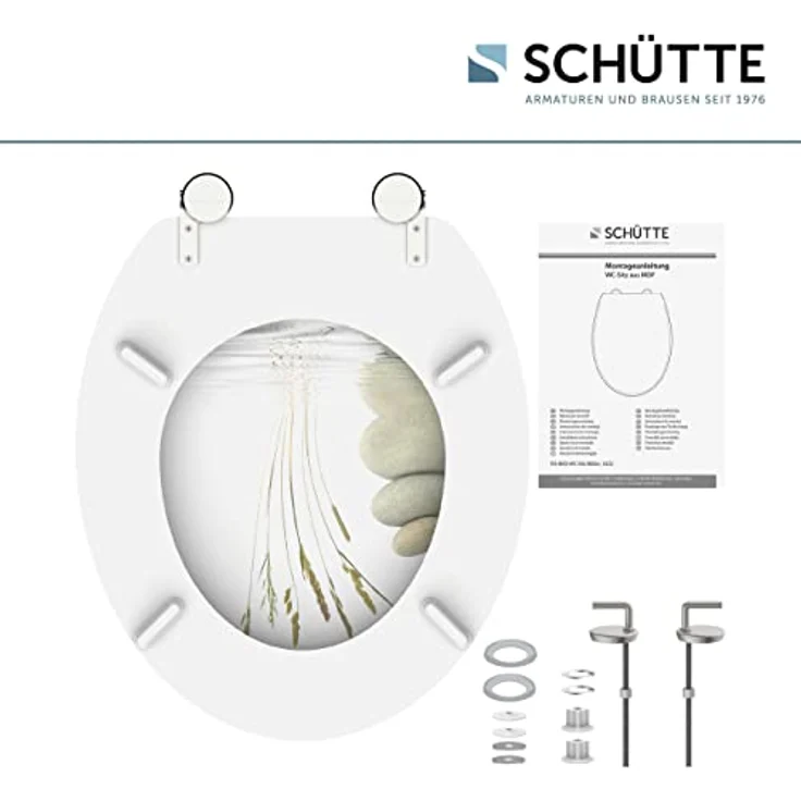 Schütte MDF WC-Sitz Balance, langlebig und pflegeleicht mit High-Gloss Oberfläche, O-Form – Bild 7