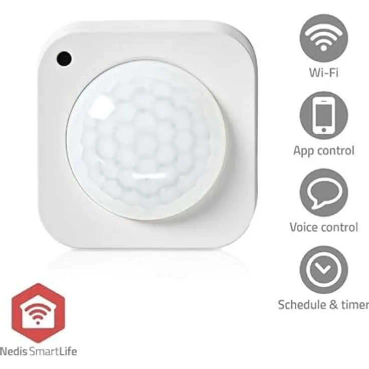Nedis SmartLife-Bewegungssensor | Zigbee 3.0 | Batteriebetrieben/Stromversorgung über USB | Detektorwinkel: 100 ° | Detektorreichweite: 7 m | Android™ / IOS – Bild 1