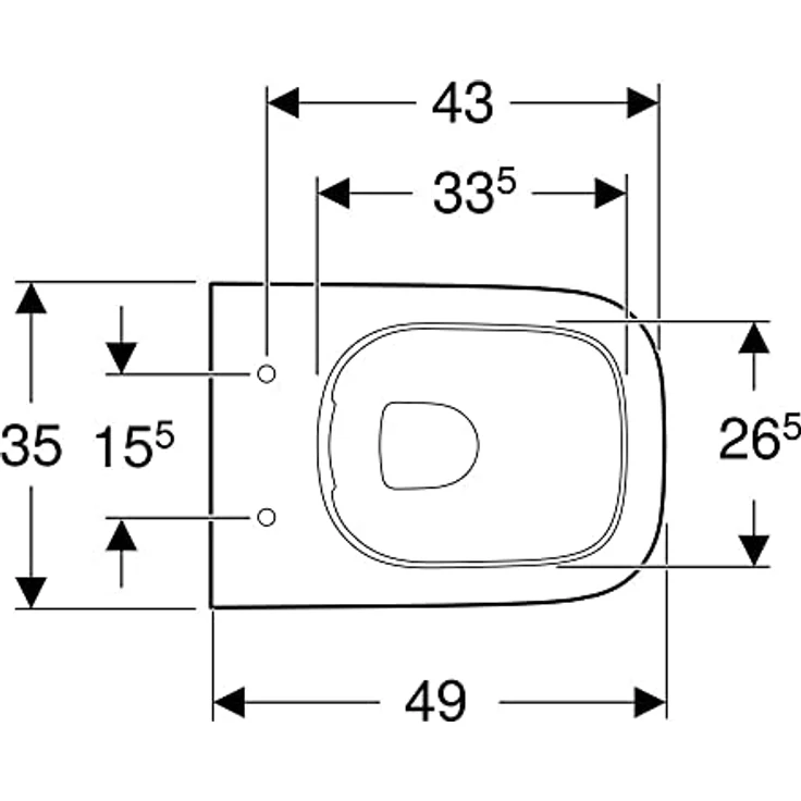 Konjac Sponge Toilette + Bidet, Smyle Square Wand-WC Tiefspüler, verkürzte Ausladung, geschlossene Form, rimfree 500379 – Bild 7