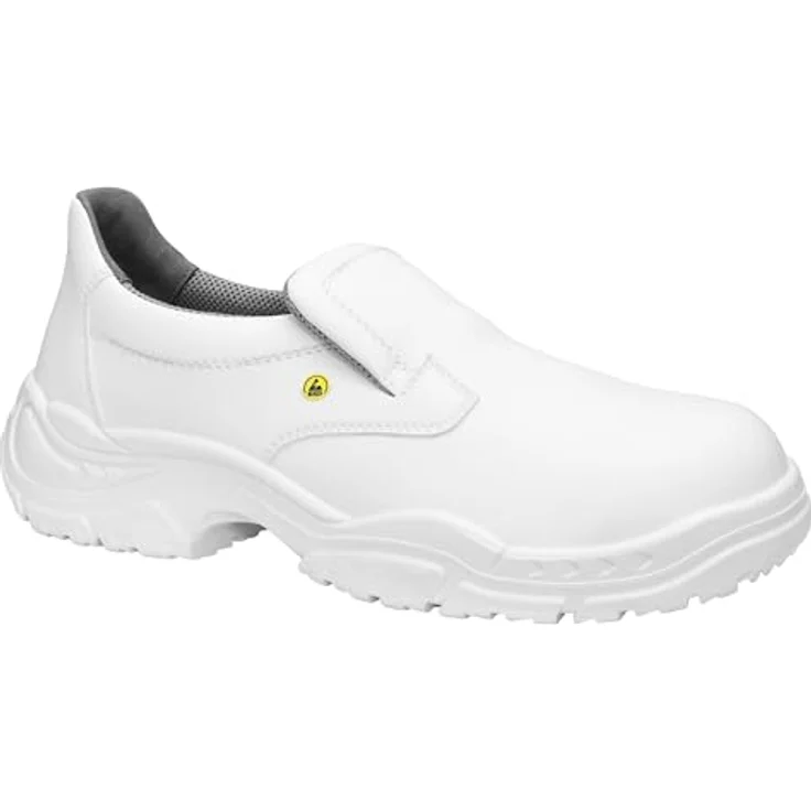 ELTEN WHITE Slipper Low ESD S2 Sicherheitsschuh - Hydrophobierte Mikrofaser, ESD PRO grey Einlegesohle, MONO-PU Sohle SAFETY-GRIP, EN ISO 20345:2022 S2 FO/SR – Bild 2