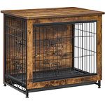 Feandrea Hundekäfig Möbel, Beistelltisch, Hundebox, moderne Hundehütte Indoor für Hunde bis zu 14 kg, vintagebraun, hochbelastbar