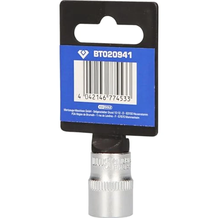 Brilliant Tools Bit- und Steckschlüsselset, 1/4" Sechskant-Stecknuss 13 mm, matt verchromt – Bild 5