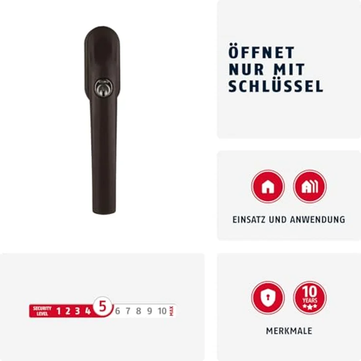 ABUS Abschließbarer Fenstergriff FG300 B AL0125 – Bild 3