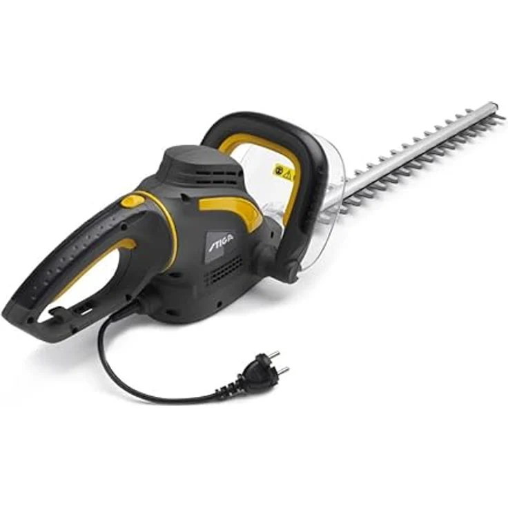 STIGA HT 105c Elektro-Heckenschere (500W), 51cm Doppelklinge, 15mm Zahnabstand, 3kg Gewicht – Bild 1