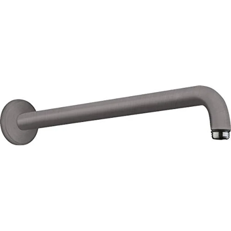 hansgrohe Brausearm 389mm, Brushed Black Chrome - Eleganter Wandmontage Duschkopfhalter – Bild 1