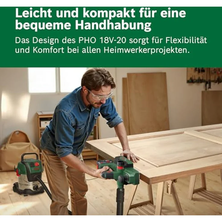 Bosch Akku-Hobel PHO 18V-20, 82 mm Hobelbreite, 12000 U/min, kompaktes Design, Karton – Bild 6