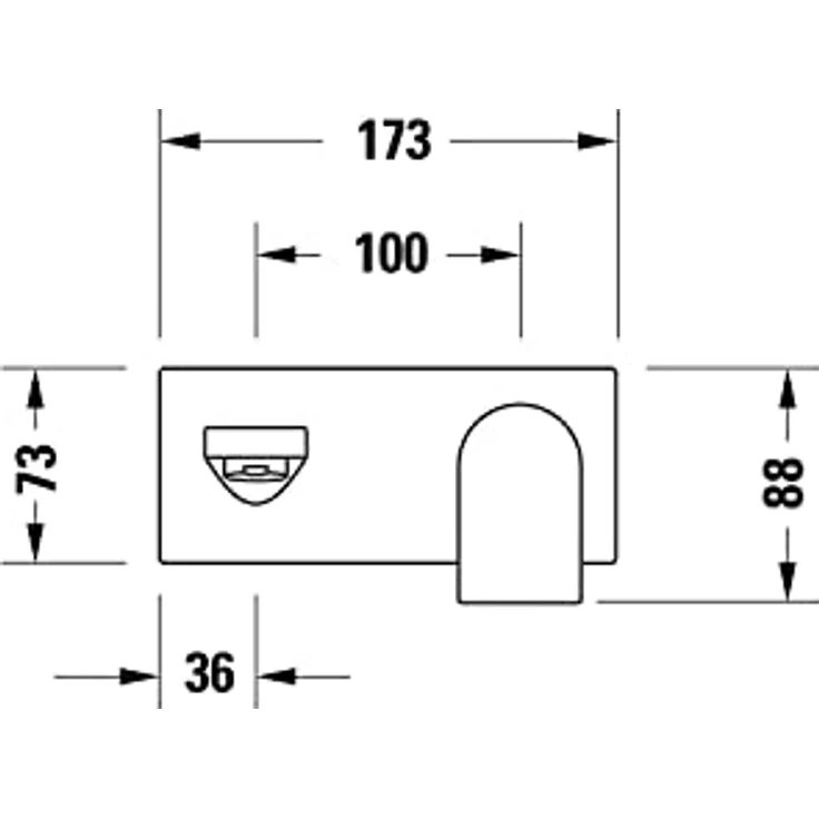 Duravit Tulum Waschtischarmatur, Unterputz, Wasserhahn Bad, Waschbecken Armatur, Schwarz Matt – Bild 4