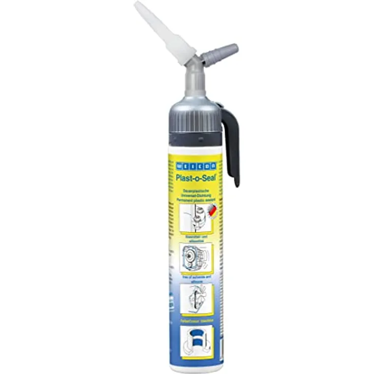 WEICON Plast-o-Seal 230g Presspack hitzefeste Dichtmasse für Papierdichtungen, temperaturbeständig, lösemittelfrei, siliconfrei, geruchsneutral, nicht korrosiv, ablauffest - WEICON