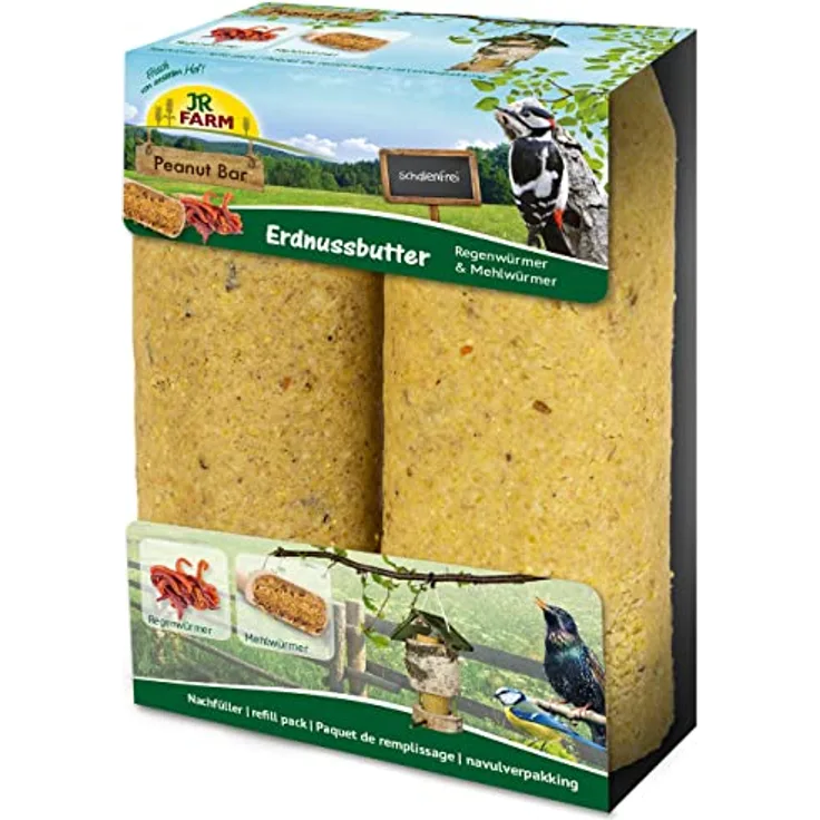 JR FARM Garden PBar 2er Pack Regen- & Mehlwürmer 700g