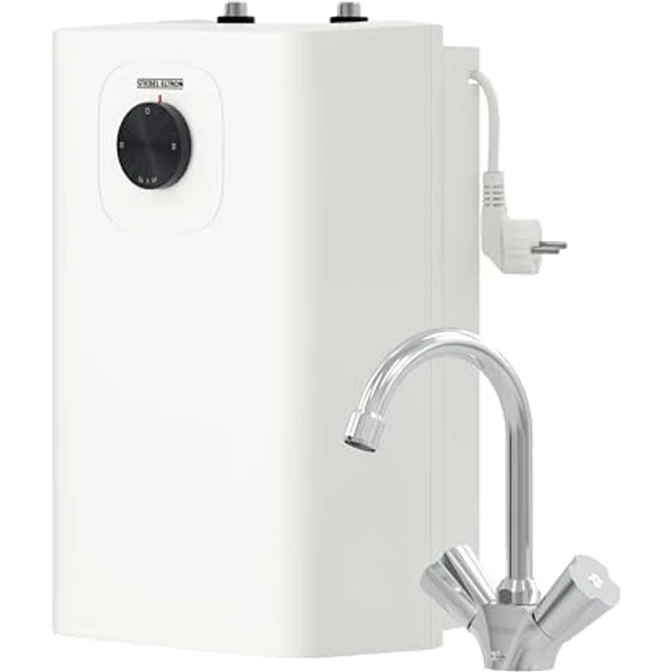 STIEBEL ELTRON SNU 5 Plus, Untertischboiler 5L Niederdruck mit Wasserhahn WST-W, antitropf-, thermostop-Funktion, 230V, 2 kW, Made in Germany – Bild 1