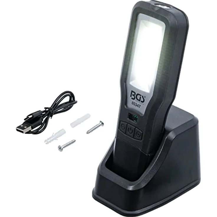 BGS 85347 | COB-LED Arbeits-Leuchte | klappbar | mit Ladestation – Bild 1