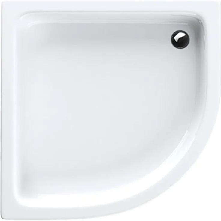 Aquabad® Duschwanne FORTA, Viertelkreis, Acryl, 1-St., 80x80 cm R55, Duschwanne in Weiß – Bild 2
