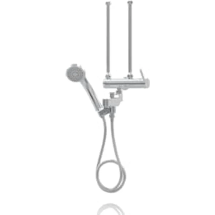 Stiebel Eltron Zweigriff-Duschwandarmatur MED-D, Chrom-Oberfläche, Duschinstallation – Bild 2