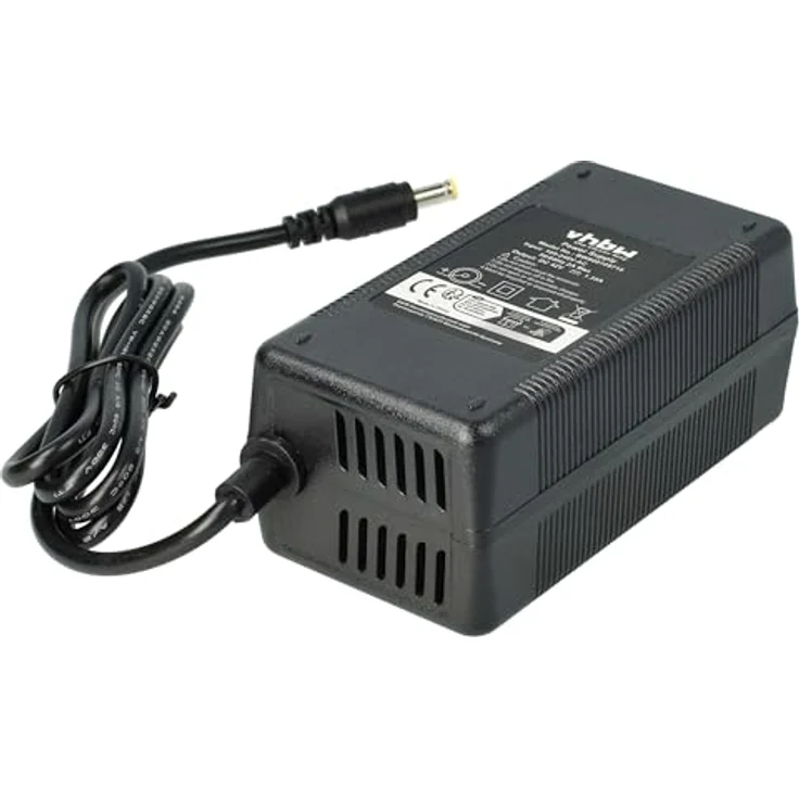 vhbw Ladegerät kompatibel mit MiFa Phylion Fahrradakkus, 36 V Li-Ion E-Bike Ladegerät mit Rundstecker-Anschluss, 60 W, 200 cm Kabel – Bild 3