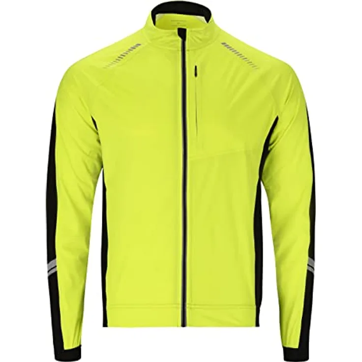 Endurance Wales, Herren Velojacke, wasserdicht und atmungsaktiv, Gelb, 3XL mit Rückentaschen