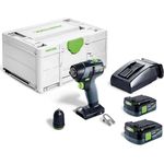 Festool Akku-Bohrschrauber TXS 12 2,5-Plus 576873 (Bohrschrauber Bohrer Werkstatt Holzbohrer Stahlbohrer) Farbe: Grau/Grün/Akkuspannung: 10,8 V/Gänge: 2