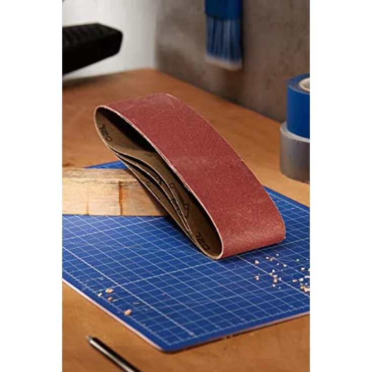 3 Gew.-Schleifbänder Korund K120 75x510 – Bild 4