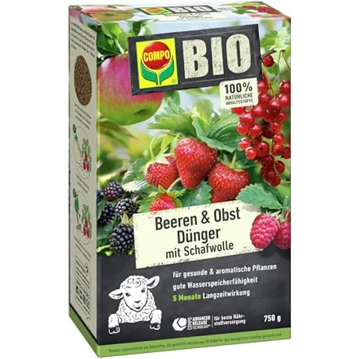 Compo BIO Beeren Langzeit-Dünger mit Schafwolle 750 g – Bild 2