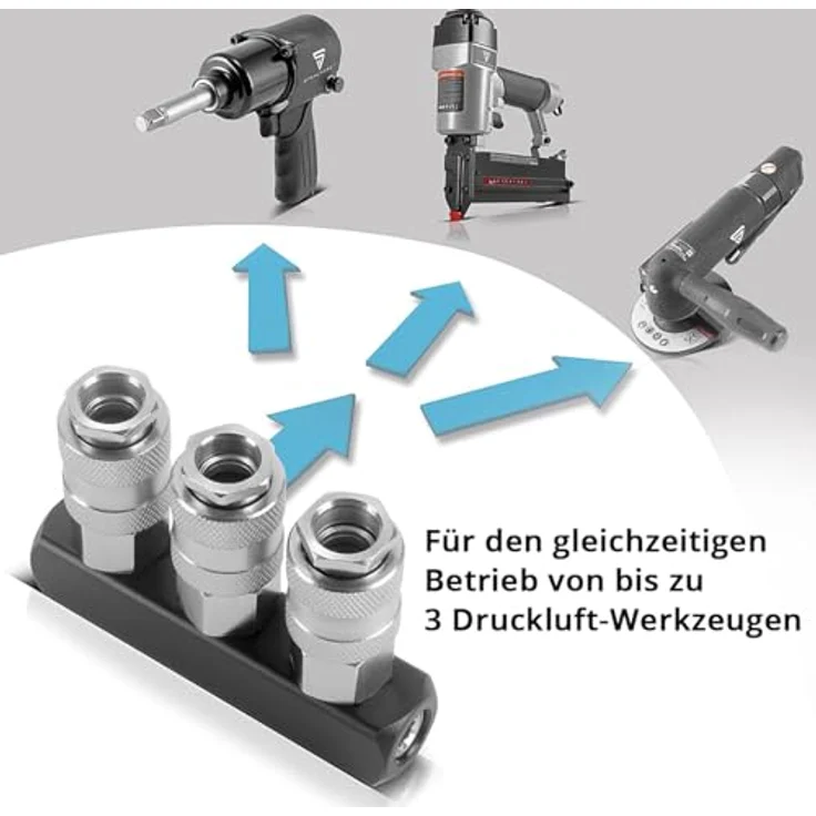STAHLWERK Kompressor ST-310 Pro, ölfreier Flüster-Kompressor mit 30 l Kesselinhalt und 210 l/min Durchfluss, 10 bar max. Druck – Bild 9
