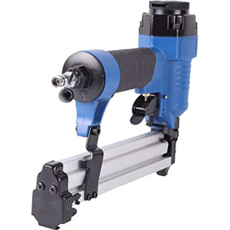 2-in-1 Druckluft Klammergerät (Tackernadeln bis 25 mm Nägel bis 32 mm Stärke) - Weldinger – Bild 6