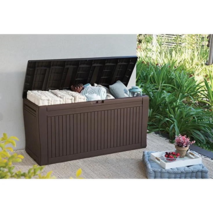 Keter 231317 Comfy Box, Braun, 116.7 x 44.7 x 57 cm – Bild 3