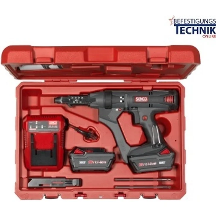 Senco DS525-18V DuraSpin, Akku Trockenbauschrauber mit 18V, 5000 U/min, präziser Tiefeneinstellung und 36000 Schrauben, 2,5 kg