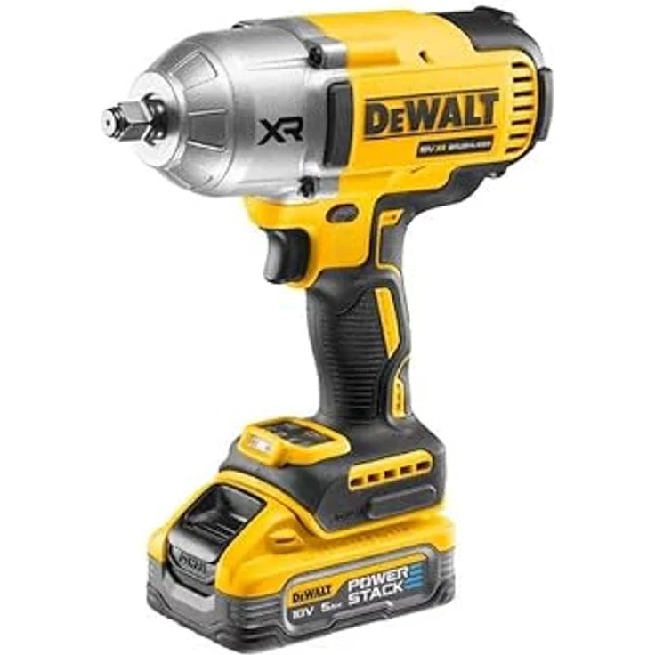 Dewalt DCF900H2T-QW, 1/2' XR 18V Drehschlagschrauber mit 5Ah Li-Ion Akku, 1396 Nm Drehmoment, Sicherungsring – Bild 2