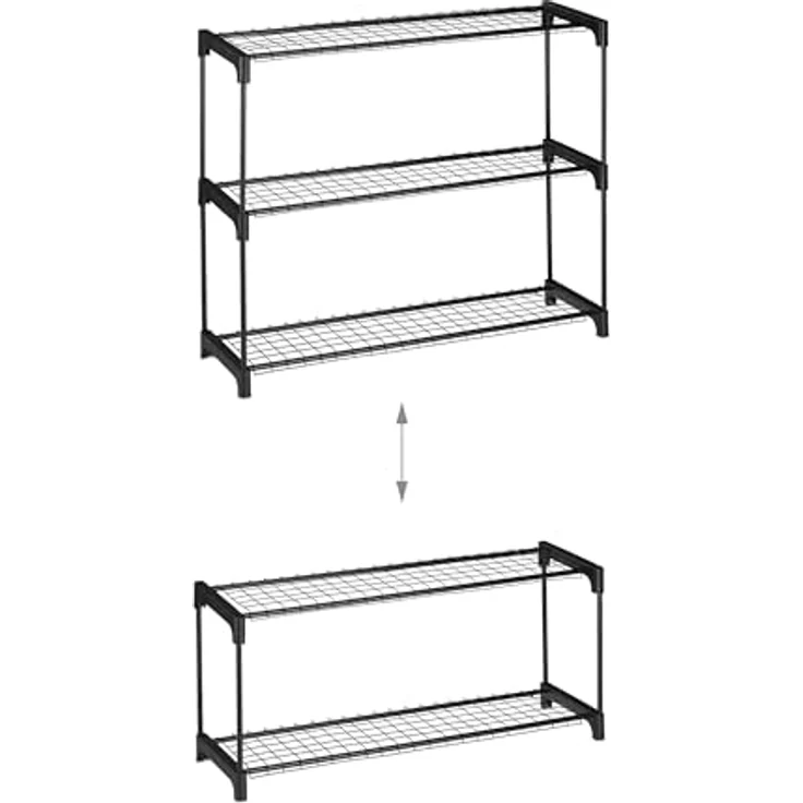 relaxdays Blumenständer Metall, schwarzes Blumenregal mit 5 Ebenen, Platz für Pflanzen bis 25 kg, Stecksystem für einfachen Aufbau – Bild 7