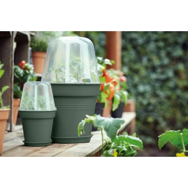 Elho Anzuchtstopf Green Basics, 27 cm, UV-beständig, winterfest, laubgrün – Bild 5
