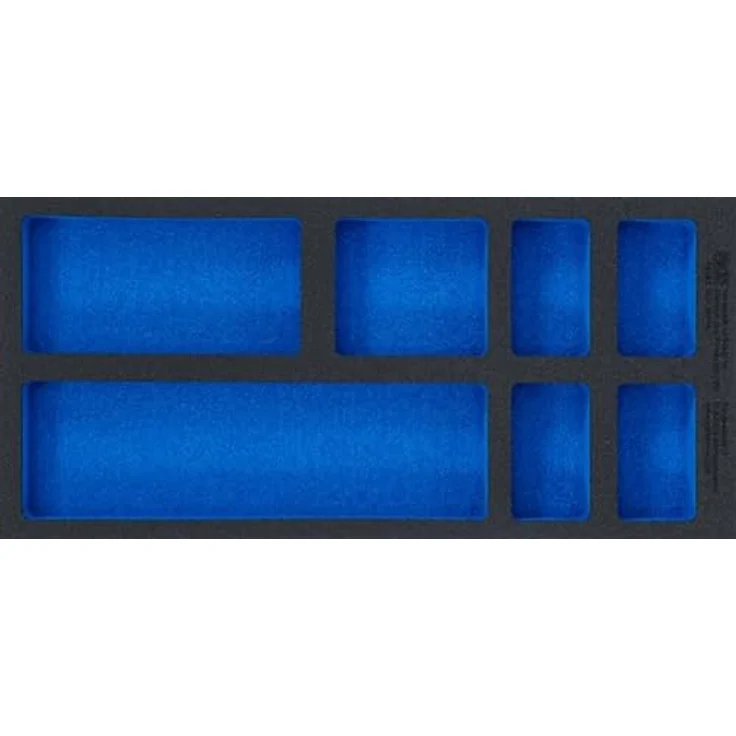 BGS TECHNIC Werkstattwageneinlage 1/3, leer mit 7 Ablagefächern, Hartschaum, 408 x 189 x 32 mm – Bild 3