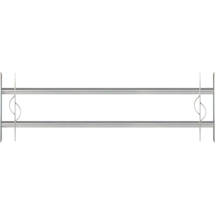 Alberts Fenstergitter Secorino Style | Ausziehbar für Fenster außen | Einbruchschutz Gitter | galvanisch blau verzinkt | 300 x 1000-1500 mm 
(563608) – Bild 1