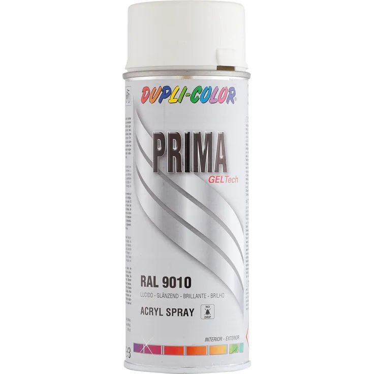 Dupli-Color Lackspray Prima 400ml, reinweiß matt - RAL 9010