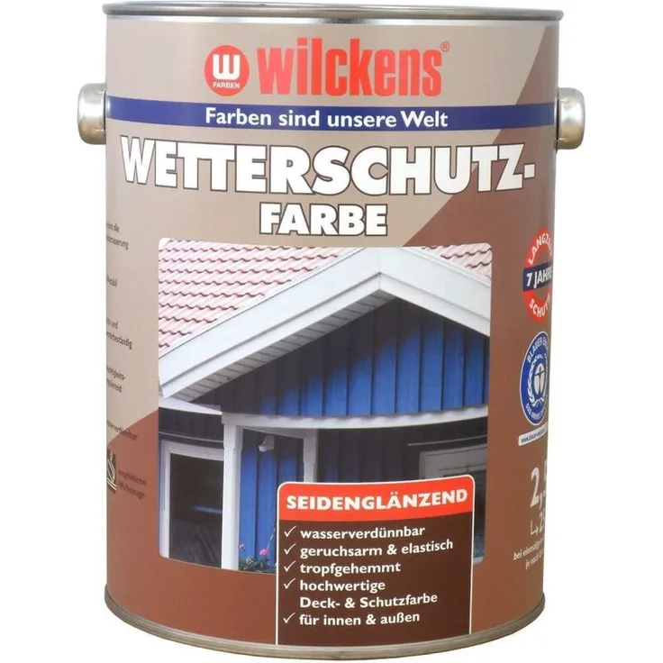 Wilckens Wetterschutzfarbe, RAL 7016, Anthrazitgrau 2,5l Innen & Außenbereich