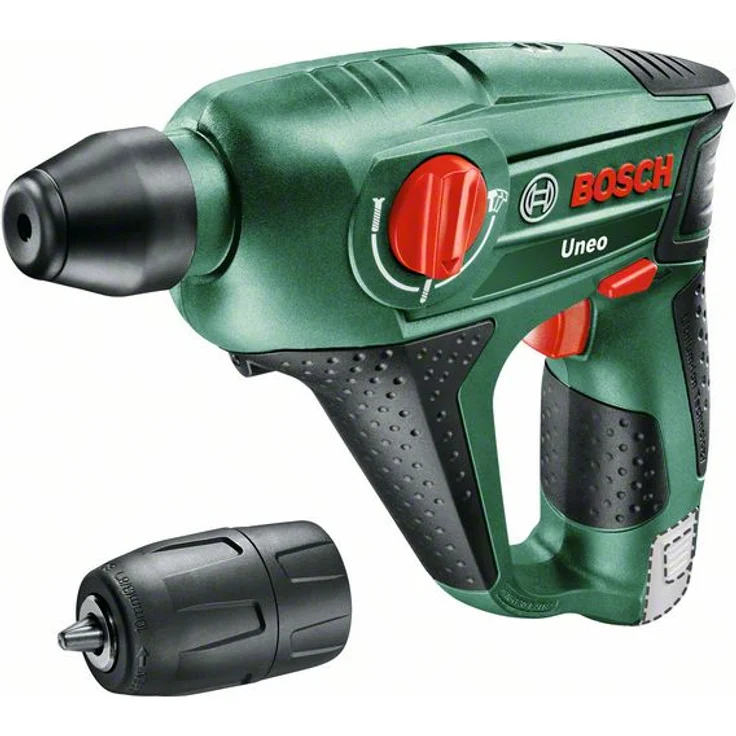 Bosch Akku Bohrhammer Uneo mit Spannbohrfutter (ohne Akku, 12 Volt System, max. Bohr-Ø Beton: 10 mm, im Karton) – Bild 1