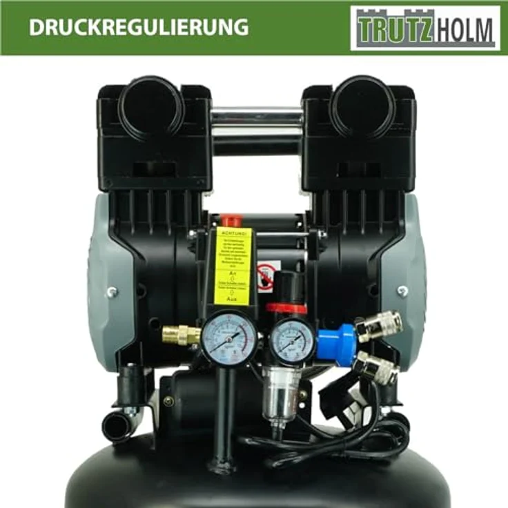 TrutzHolm Silent Flüsterkompressor 50L, 1500W, 62dB, 8 bar, vertikal, ölfrei, wartungsarm – Bild 5
