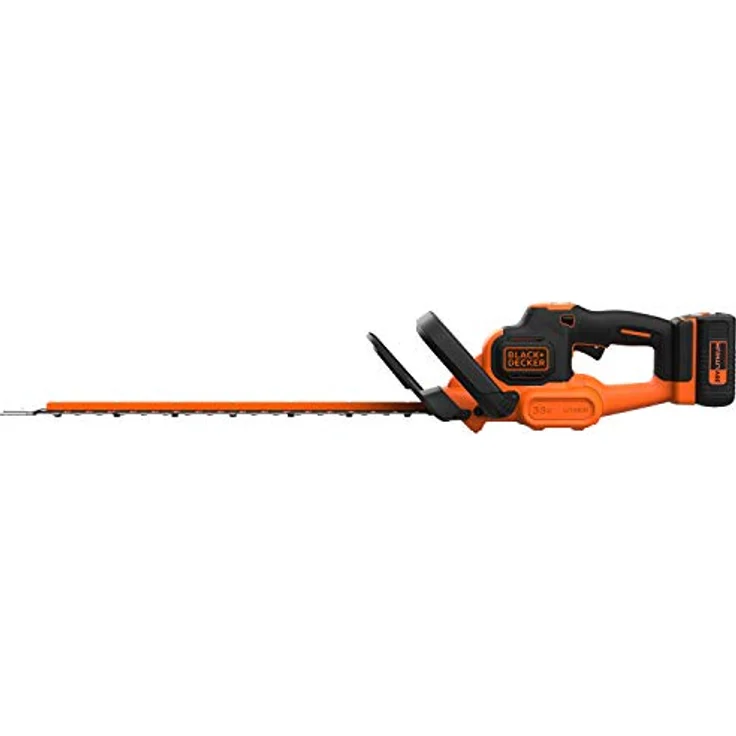 Black+Decker BCHTS3625L1-QW Heckenschere (36V, 2.5 Ah, 55 cm Messerlänge, mit Antiblockierfunktion, 22 mm Schnittstärke, ideal für größere Hecken, inkl. Akku und Ladegerät), Orange-Schwarz – Bild 2