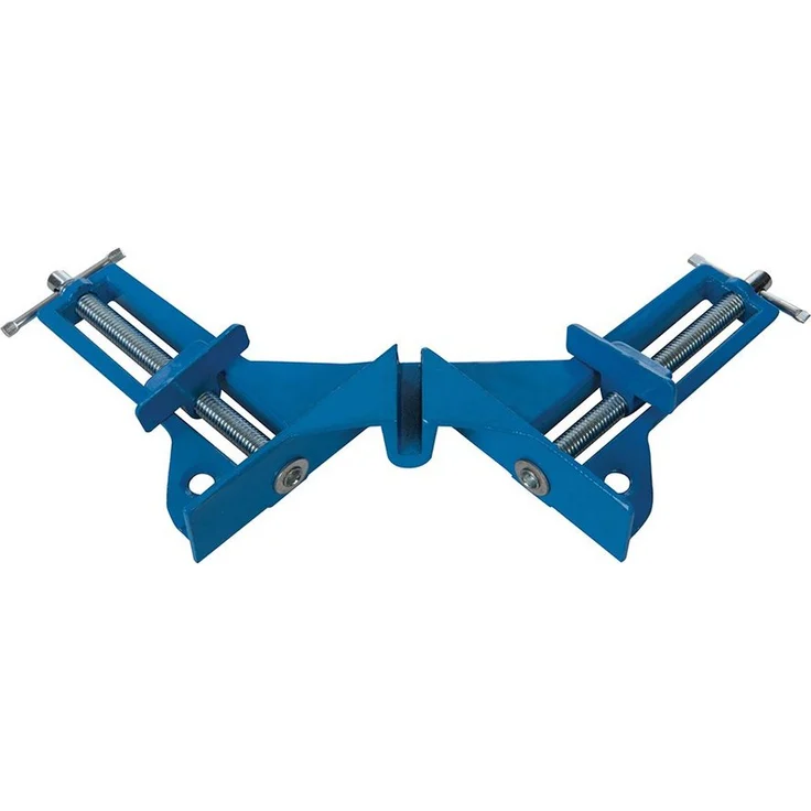 Silverline Zwinge Gehrungszwinge / Klemmbacken 75 mm, Ideal für den Bau von Bilderrahmen, 75 mm, Silber