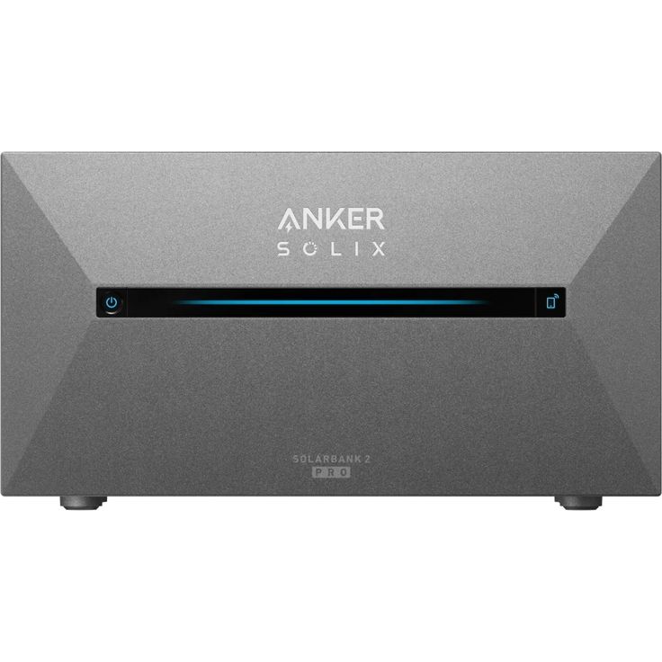 Anker SOLIX Solarbank 2 E1600 Pro, 1600Wh erweiterbar auf 9,6 kWh, All-in-One-System mit integriertem Wechselrichter, IP65, für Balkonkraftwerk